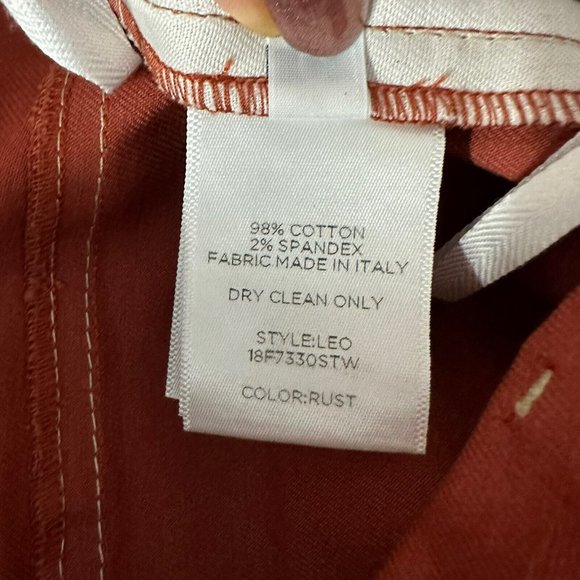 Land Of Distraction Rust Burnt Orange Shorts Sz 6 High Waist Leo - Picture 8 of 9